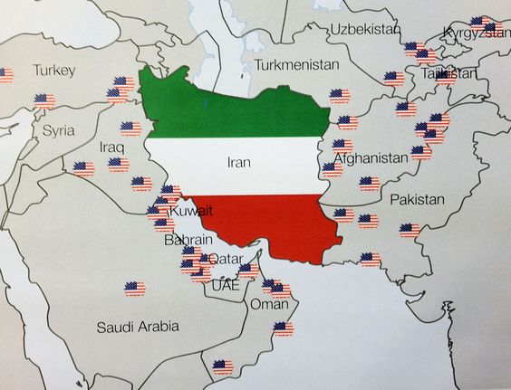 U.S.  bases surrounding Iran